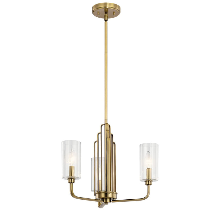 Kichler Canada - 52410BNB - Three Light Chandelier - Kimrose - Brushed Natural Brass