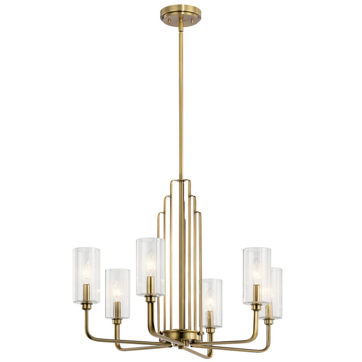 Kichler Canada - 52411BNB - Six Light Chandelier - Kimrose - Brushed Natural Brass