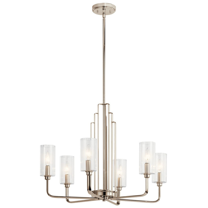 Kichler Canada - 52411PN - Six Light Chandelier - Kimrose - Polished Nickel