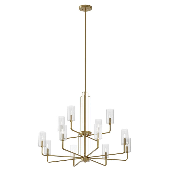 Kichler Canada - 52412BNB - 12 Light Chandelier - Kimrose - Brushed Natural Brass