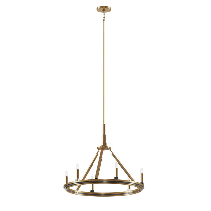 Kichler Canada - 52420BNB - Six Light Chandelier - Emmala - Brushed Natural Brass
