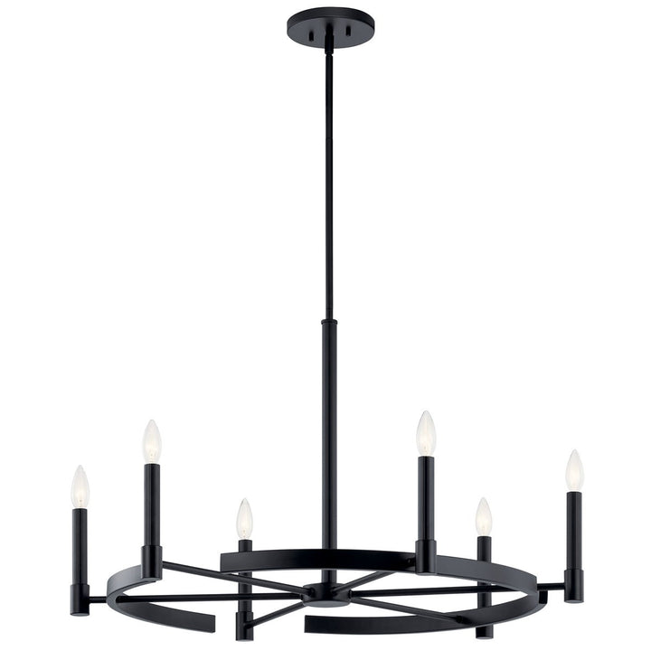 Kichler Canada - 52427BK - Six Light Chandelier - Tolani - Black