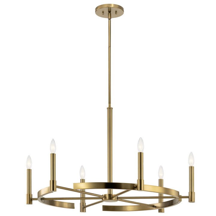 Kichler Canada - 52427BNB - Six Light Chandelier - Tolani - Brushed Natural Brass