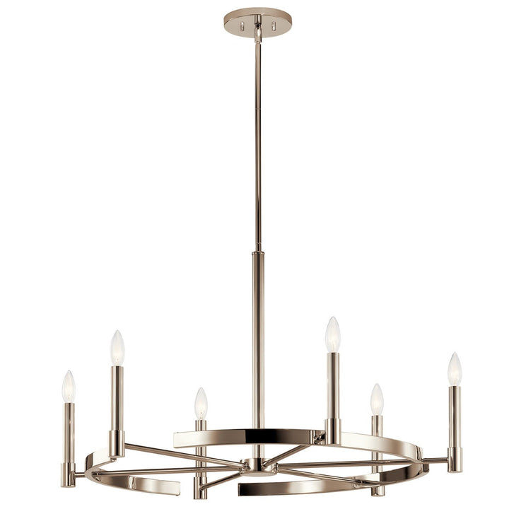 Kichler Canada - 52427PN - Six Light Chandelier - Tolani - Polished Nickel
