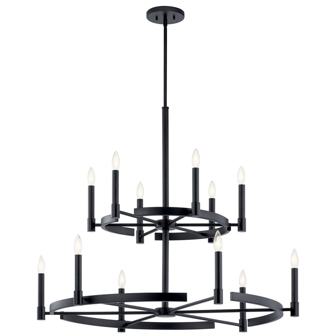 Kichler Canada - 52428BK - 12 Light Chandelier - Tolani - Black