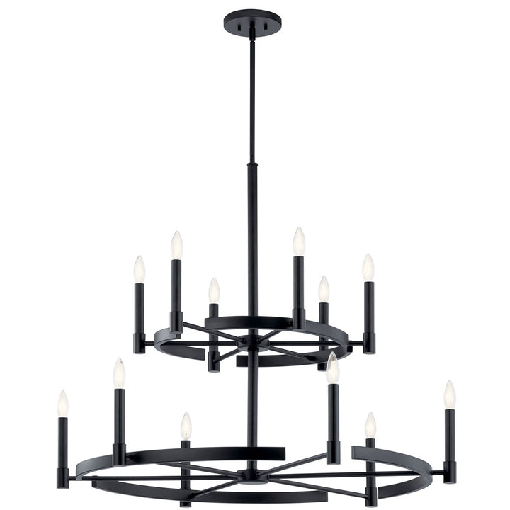 Kichler Canada - 52428BK - 12 Light Chandelier - Tolani - Black