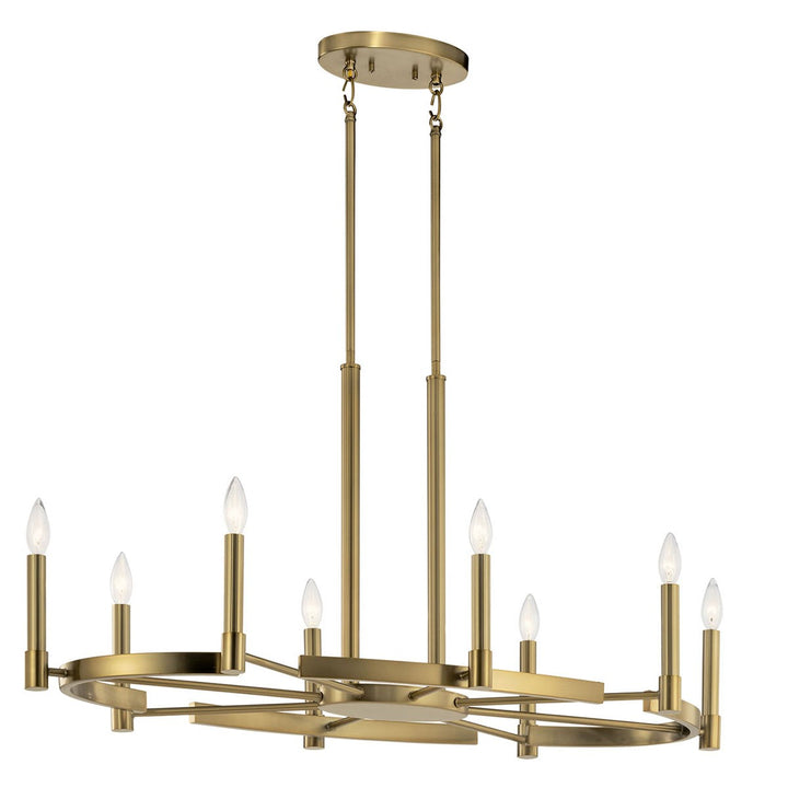 Kichler Canada - 52429BNB - Eight Light Chandelier - Tolani - Brushed Natural Brass