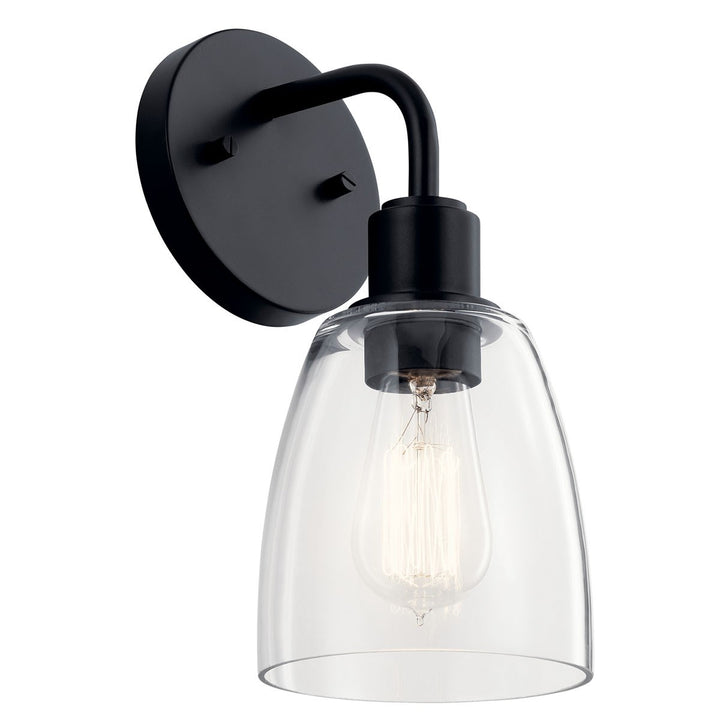 Kichler Canada - 55100BK - One Light Wall Sconce - Meller - Black