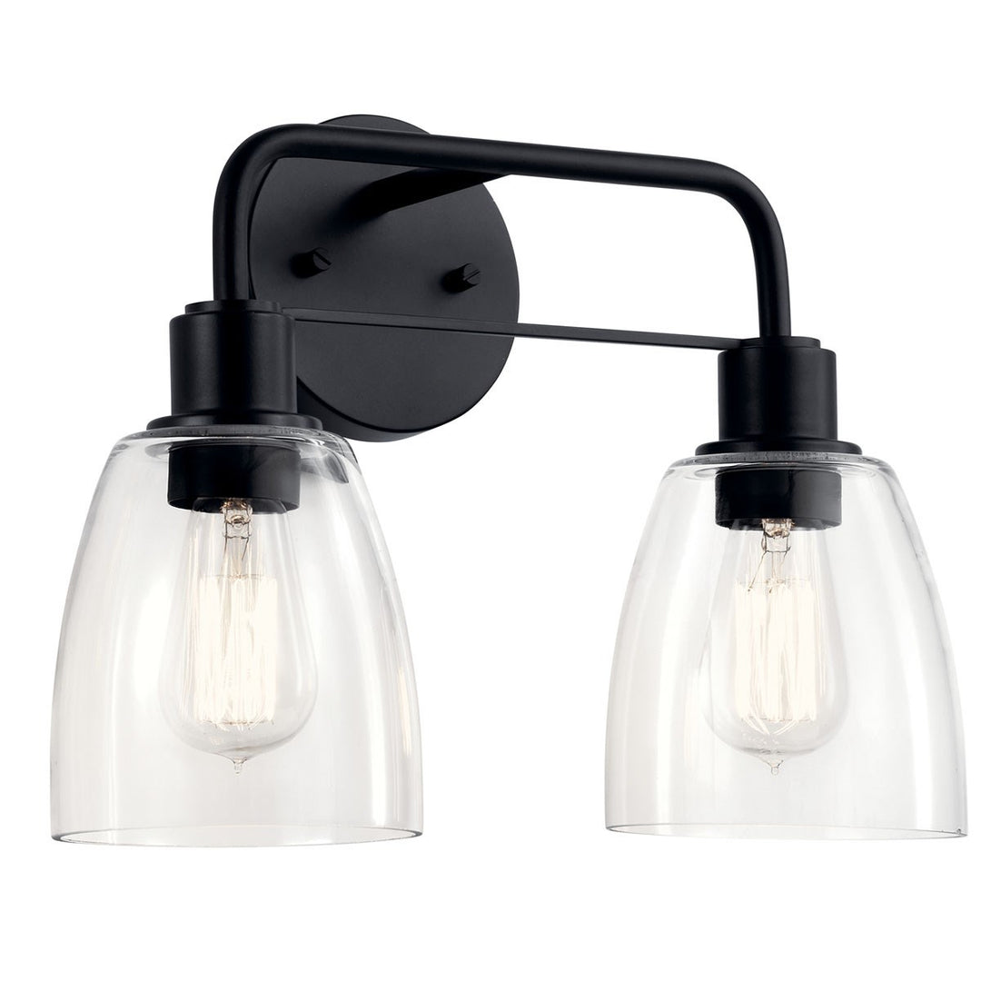 Kichler Canada - 55101BK - Two Light Bath - Meller - Black