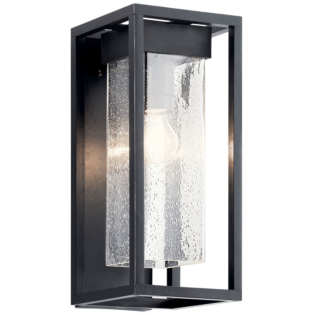 Kichler Canada - 59061BSL - One Light Outdoor Wall Mount - Mercer - Black With Silver Highlights