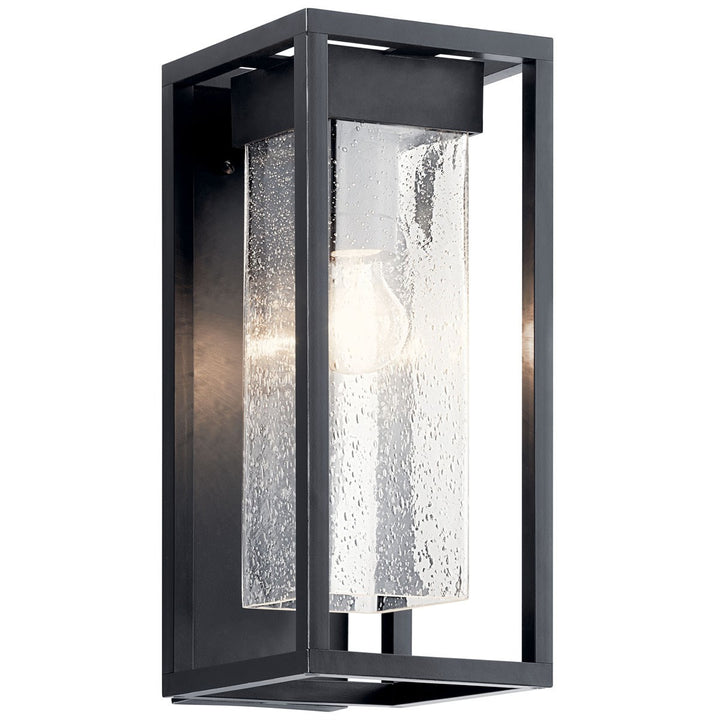 Kichler Canada - 59061BSL - One Light Outdoor Wall Mount - Mercer - Black With Silver Highlights