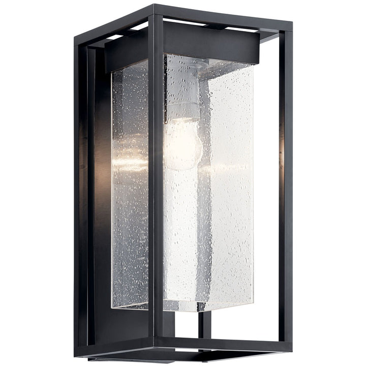 Kichler Canada - 59062BSL - One Light Outdoor Wall Mount - Mercer - Black With Silver Highlights