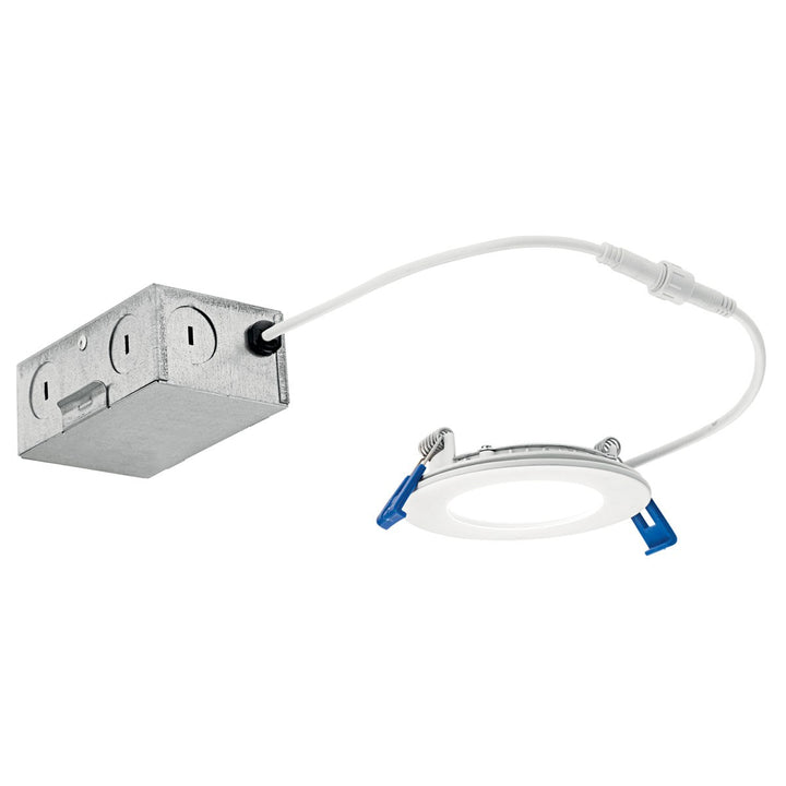Kichler Canada - DLSL03R3090WHT - LED Downlight - Direct To Ceiling Slim - Textured White