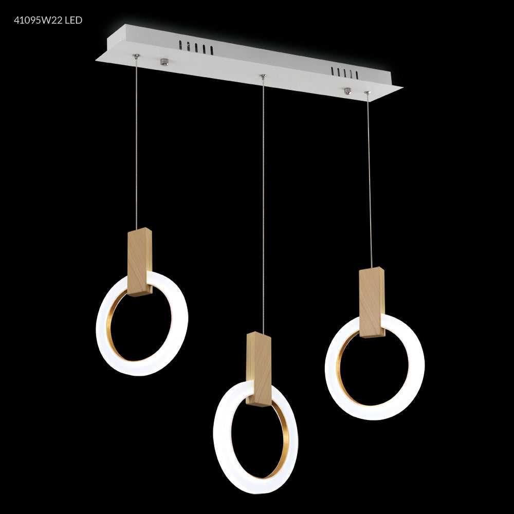 Acrylic LED Chandelier in White James R. Moder Canada
