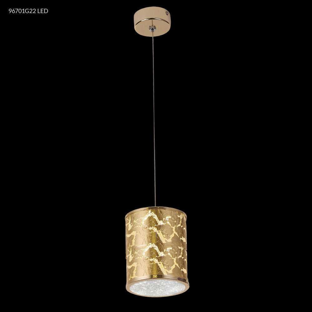 Gold Leaf LED Chandelier in Gold James R. Moder Canada