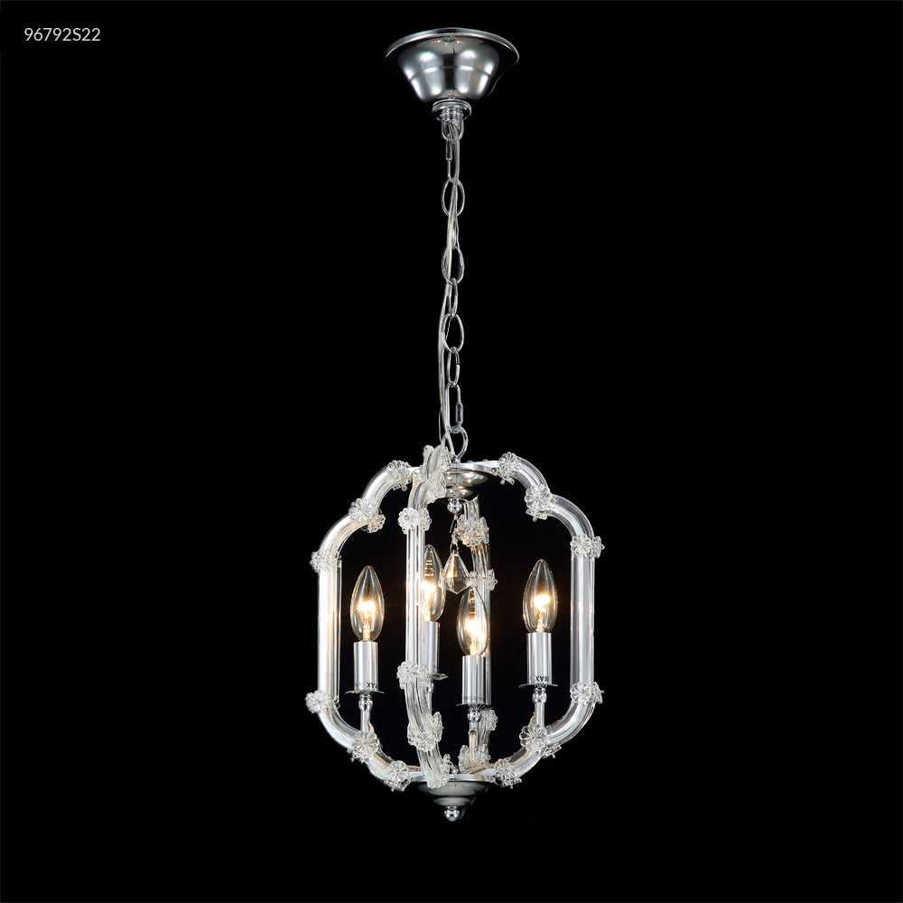 Lantern Four Light Chandelier in Silver James R. Moder Canada