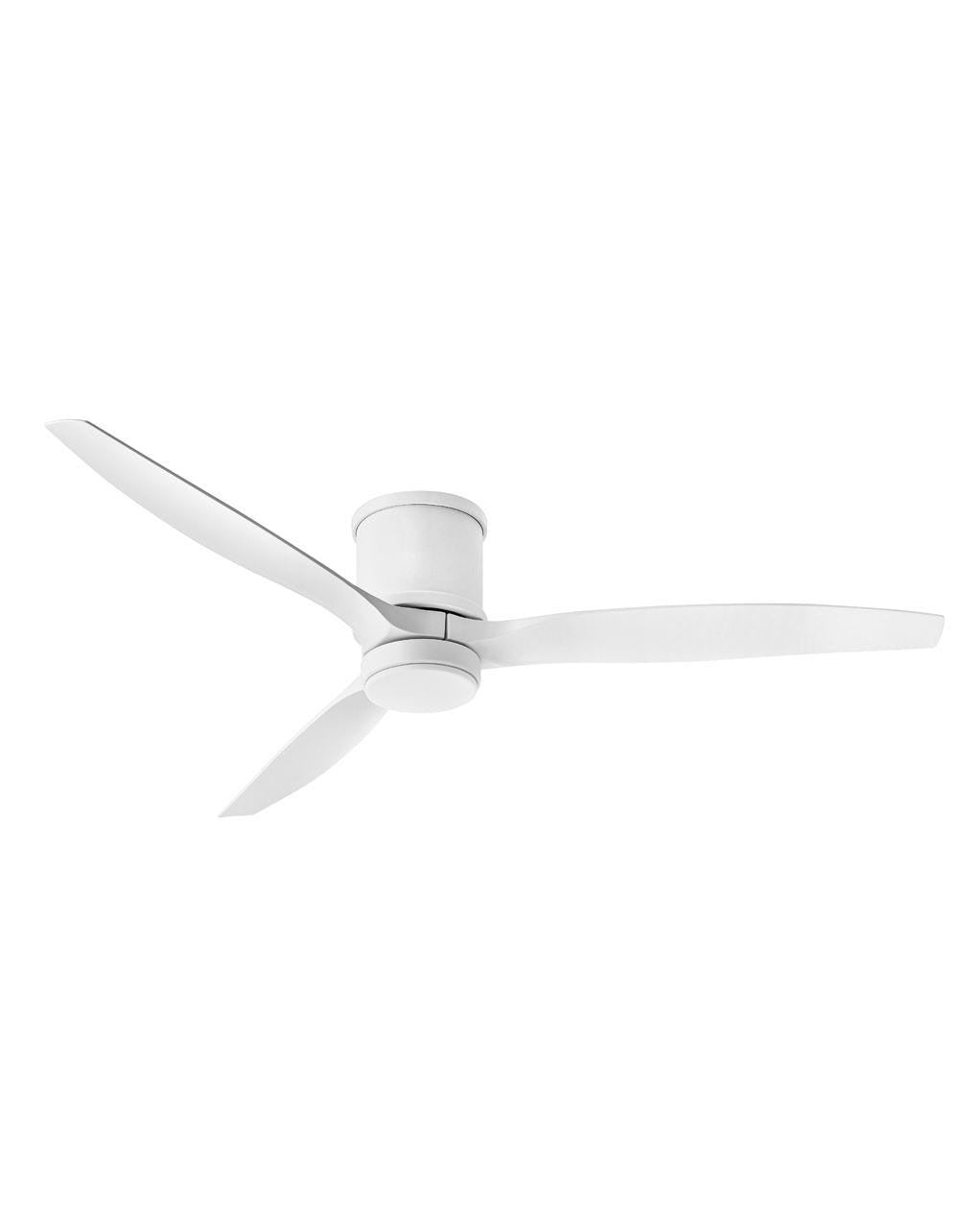 Hover Flush 60"Ceiling Fan in Matte White - available from The Lighting Shoppe, trusted by Canadian homeowners