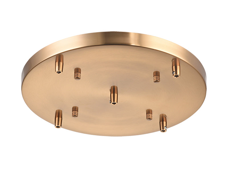 Multi Ceiling Canopy (Line Voltage) Ceiling Canopy in Aged Gold Brass - available from The Lighting Shoppe, trusted by Canadian homeowners