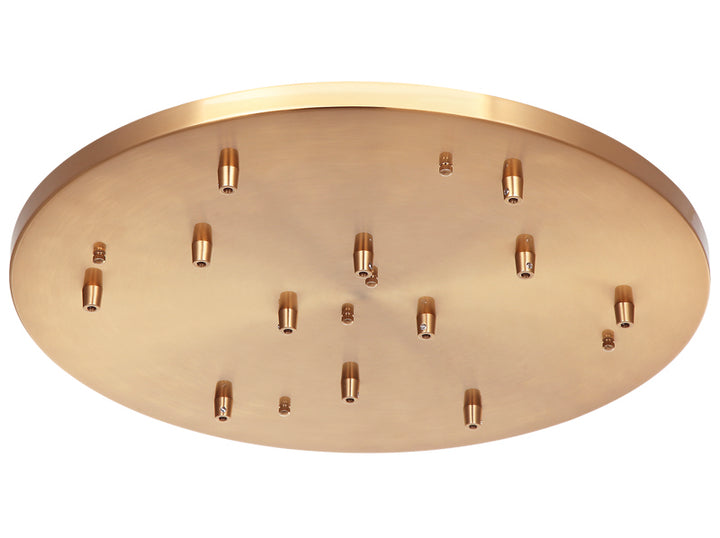 Matteo Canada - CP0112AG - Ceiling Canopy - Multi Ceiling Canopy (Line Voltage) - Aged Gold Brass