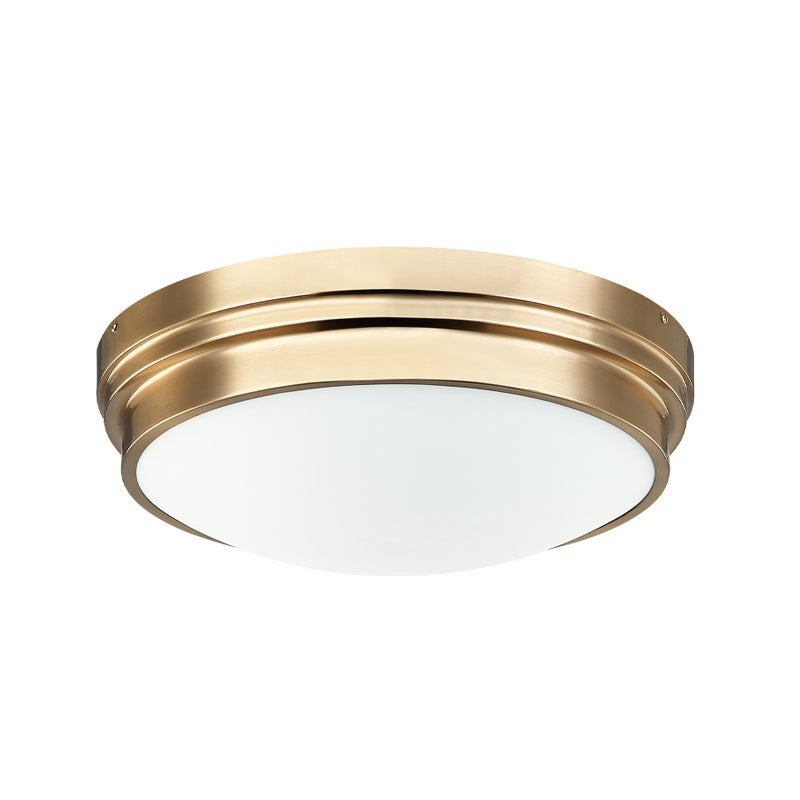 Fresh Colonial Two Light Ceiling Mount in Aged Gold Brass - available from The Lighting Shoppe, trusted by Canadian homeowners