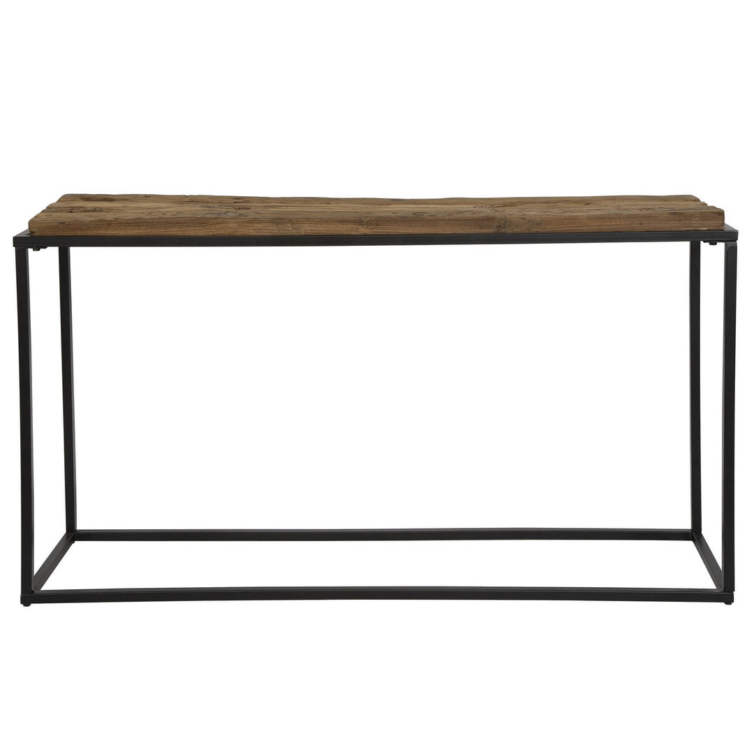 Holston Console Table in Satin Black - available from The Lighting Shoppe, trusted by Canadian homeowners