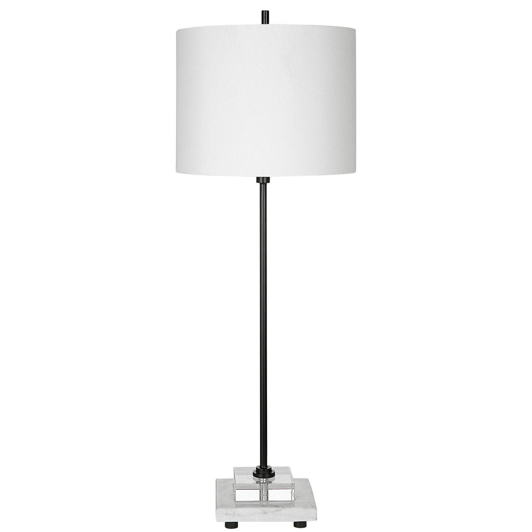 Ciara One Light Buffet Lamp in Satin Black - available from The Lighting Shoppe, trusted by Canadian homeowners
