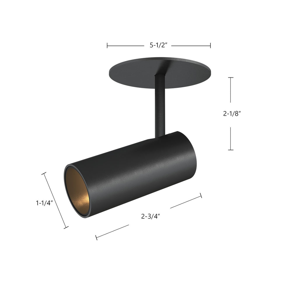 Kuzco Canada - SF15701-BK - LED Semi-Flush Mount - Downey - Black