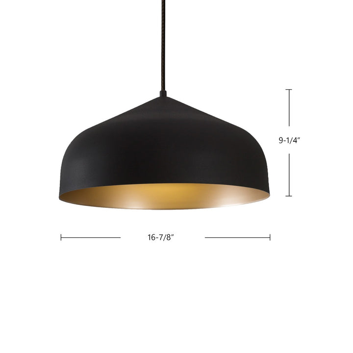 Kuzco Canada - PD9117-BK/GD - LED Pendant - Helena - Black/Gold