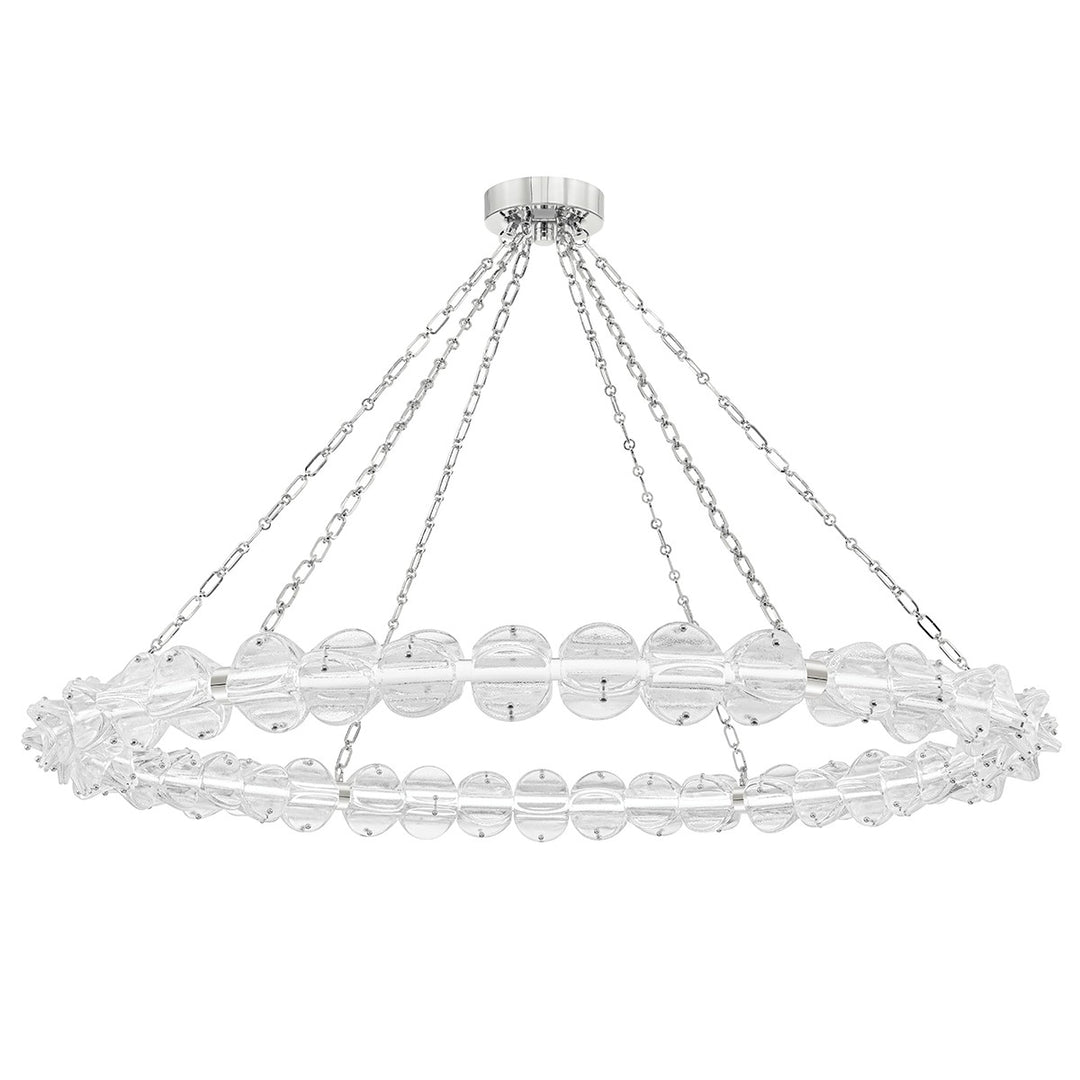 Lindley LED Chandelier in Polished Nickel - available from The Lighting Shoppe, trusted by Canadian homeowners