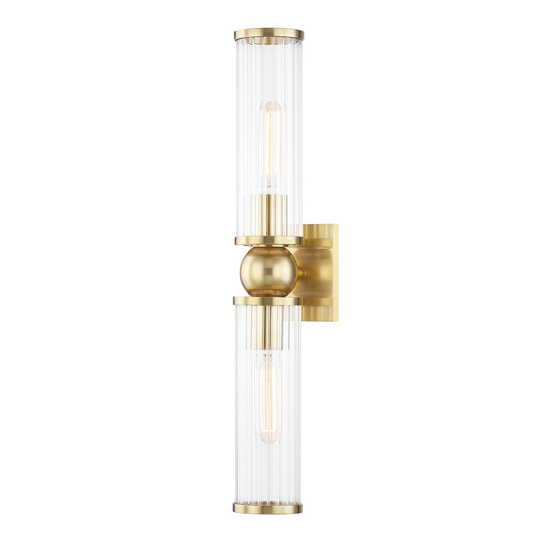 Hudson Valley Canada - 5272-AGB - Two Light Wall Sconce - Malone - Aged Brass