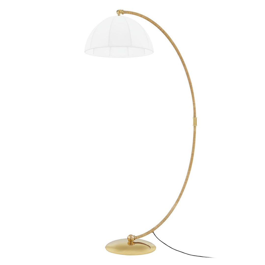 Hudson Valley Canada - L1668-AGB - One Light Floor Lamp - Montague - Aged Brass