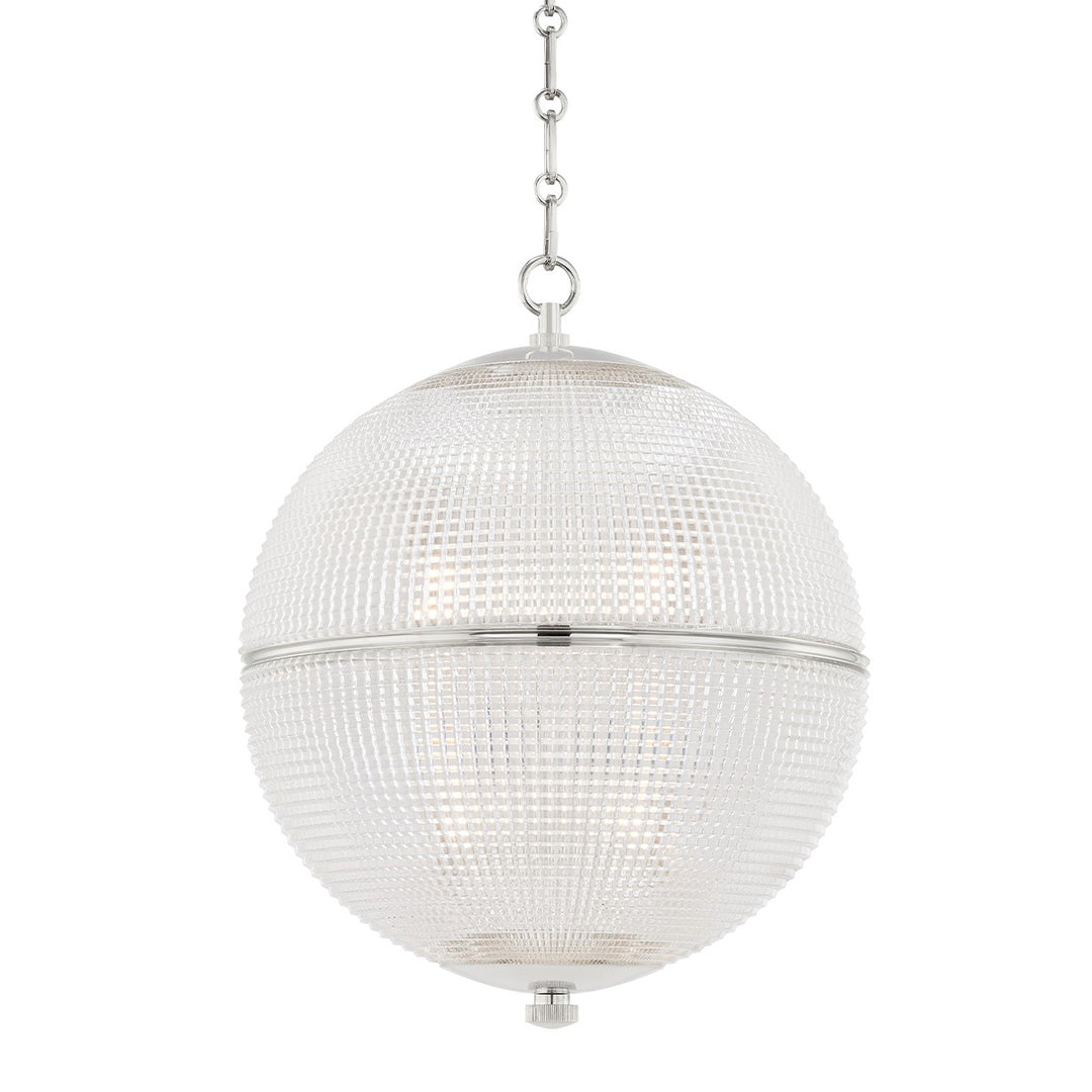 Sphere No. 3 One Light Pendant in Polished Nickel - available from The Lighting Shoppe, trusted by Canadian homeowners