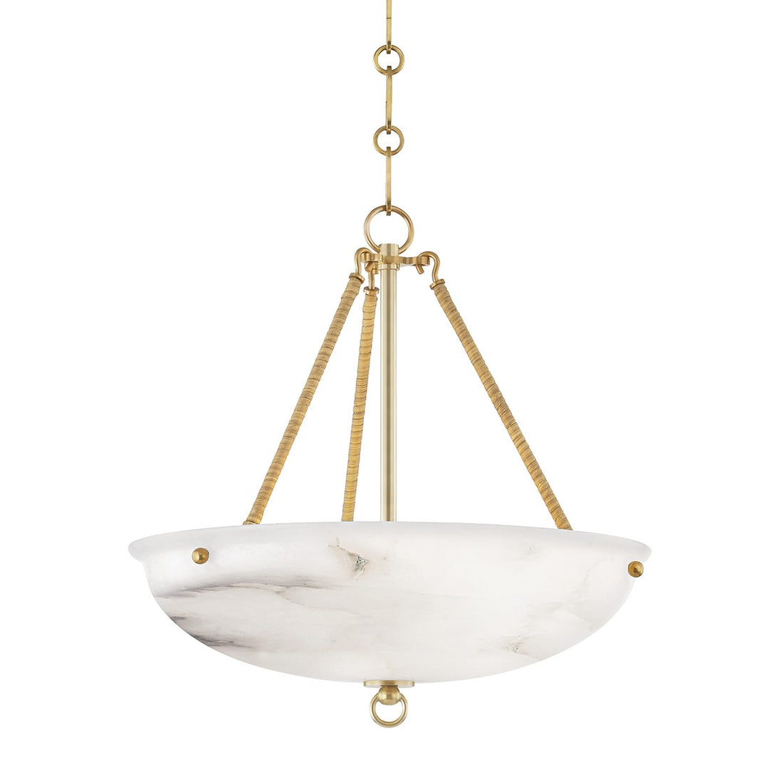 Somerset LED Pendant in Aged Brass - available from The Lighting Shoppe, trusted by Canadian homeowners