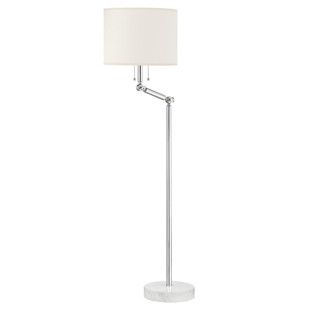Essex Two Light Floor Lamp in Polished Nickel - available from The Lighting Shoppe, trusted by Canadian homeowners