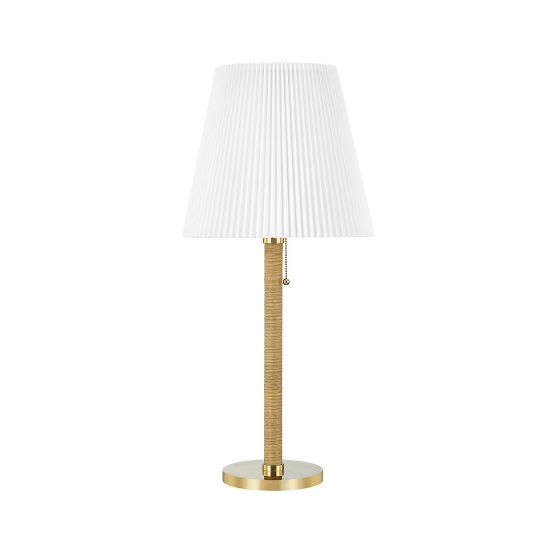 Dorset One Light Table Lamp in Aged Brass - available from The Lighting Shoppe, trusted by Canadian homeowners