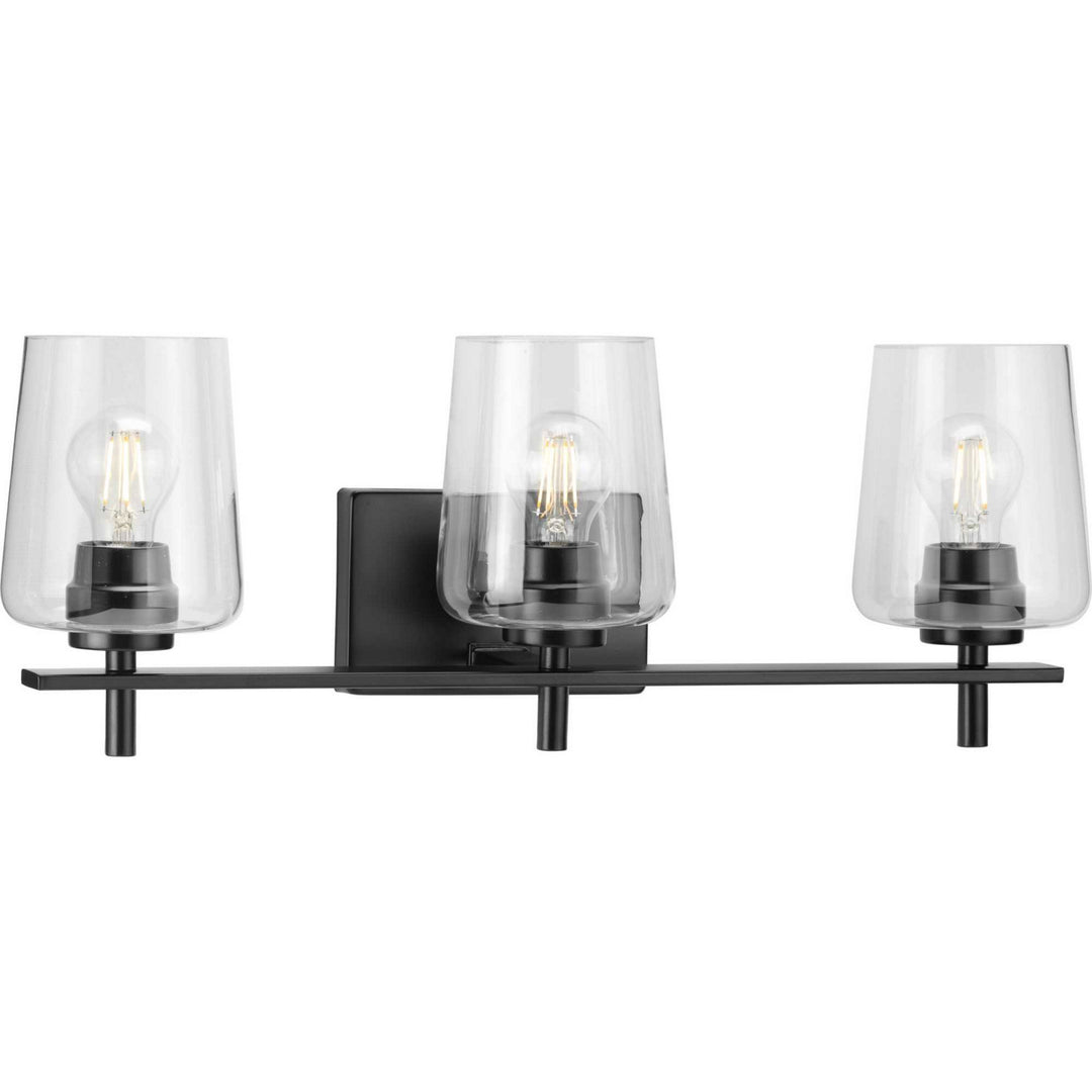 Calais Three Light Bath Bracket in Matte Black - available from The Lighting Shoppe, trusted by Canadian homeowners