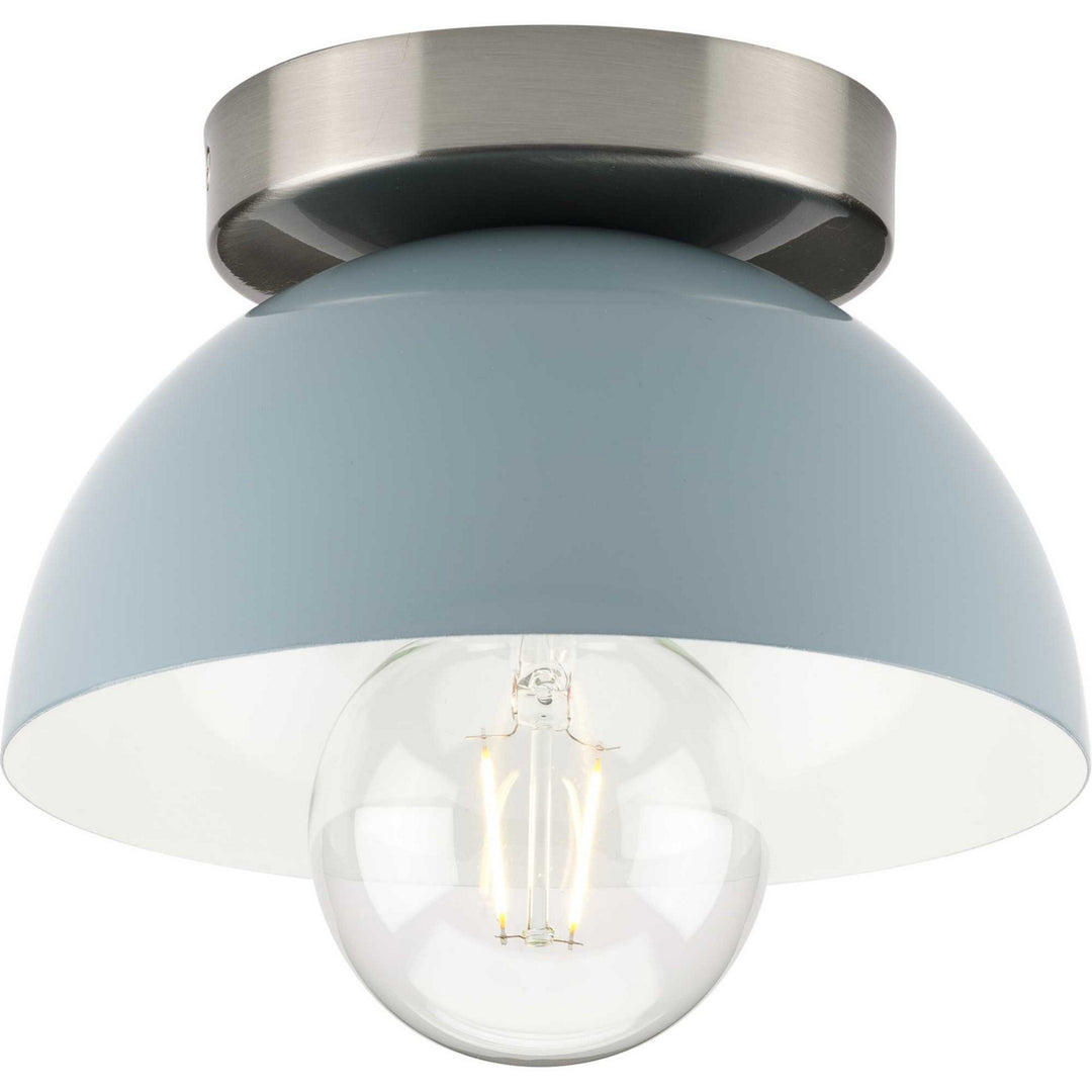 Eva One Light Flush Mount in Coastal Blue - available from The Lighting Shoppe, trusted by Canadian homeowners