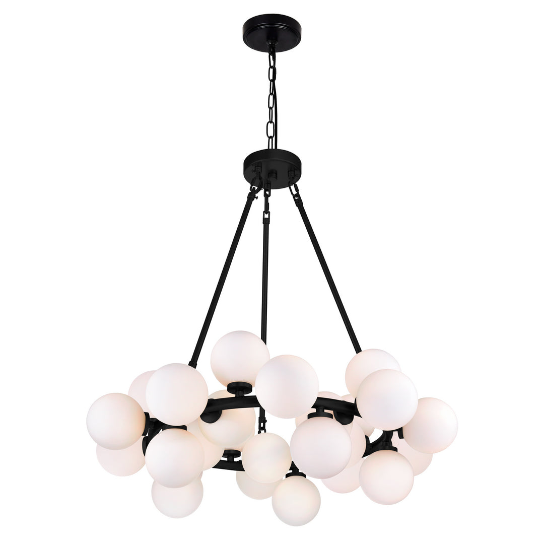 Arya LED Chandelier in Black - available from The Lighting Shoppe, trusted by Canadian homeowners