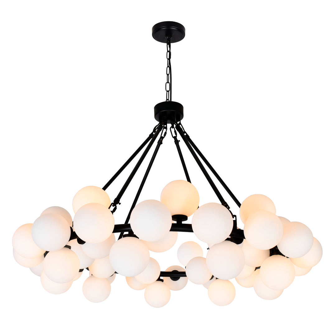 Arya LED Chandelier in Black - available from The Lighting Shoppe, trusted by Canadian homeowners