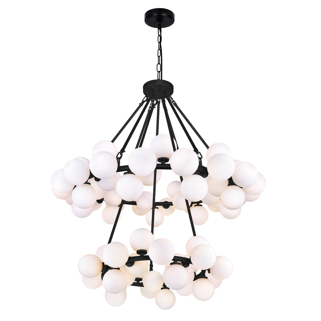 Arya LED Chandelier in Black - available from The Lighting Shoppe, trusted by Canadian homeowners