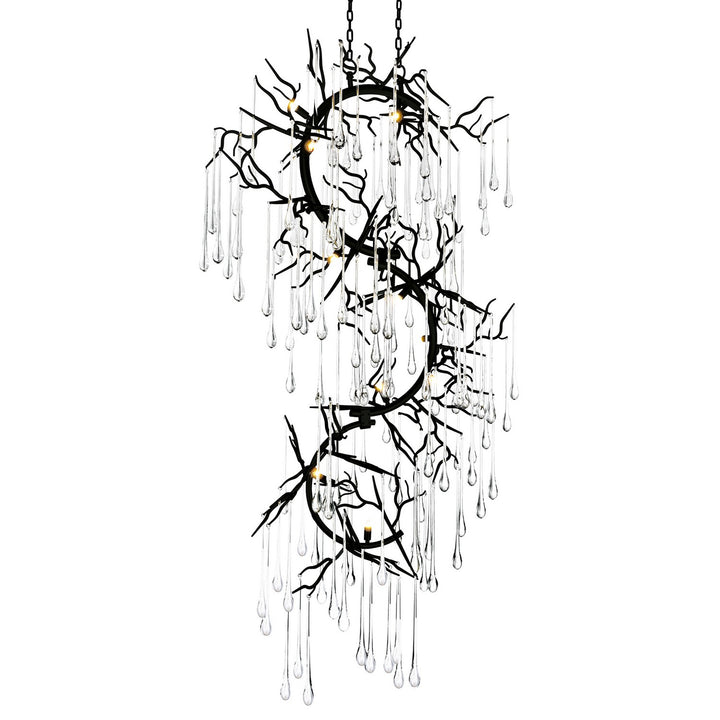 Anita 12 Light Chandelier in Black - available from The Lighting Shoppe, trusted by Canadian homeowners