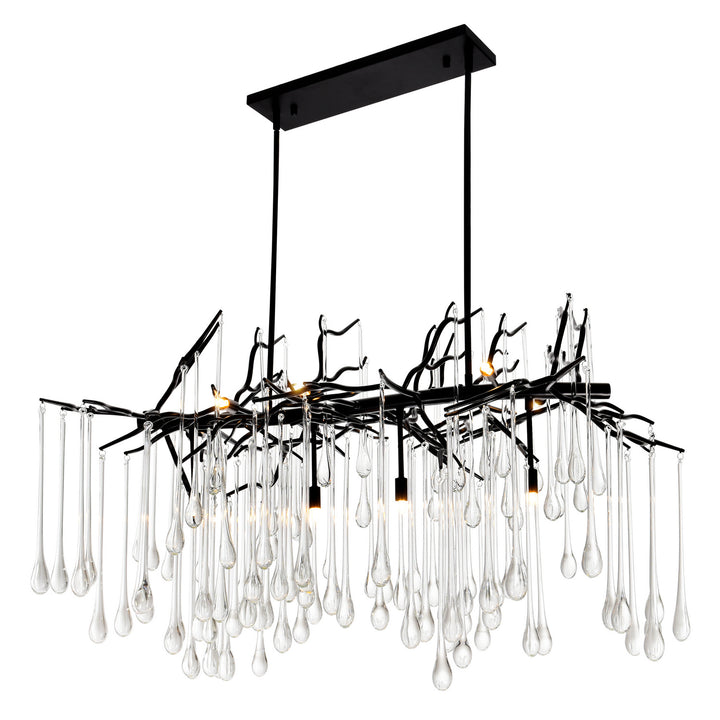 Anita Ten Light Chandelier in Black - available from The Lighting Shoppe, trusted by Canadian homeowners