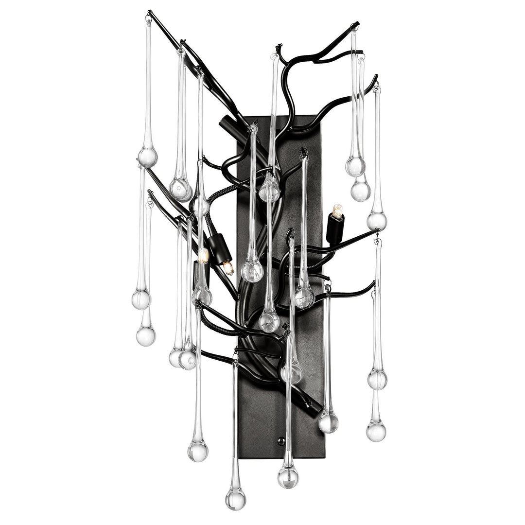 Anita Three Light Wall Sconce in Black - available from The Lighting Shoppe, trusted by Canadian homeowners