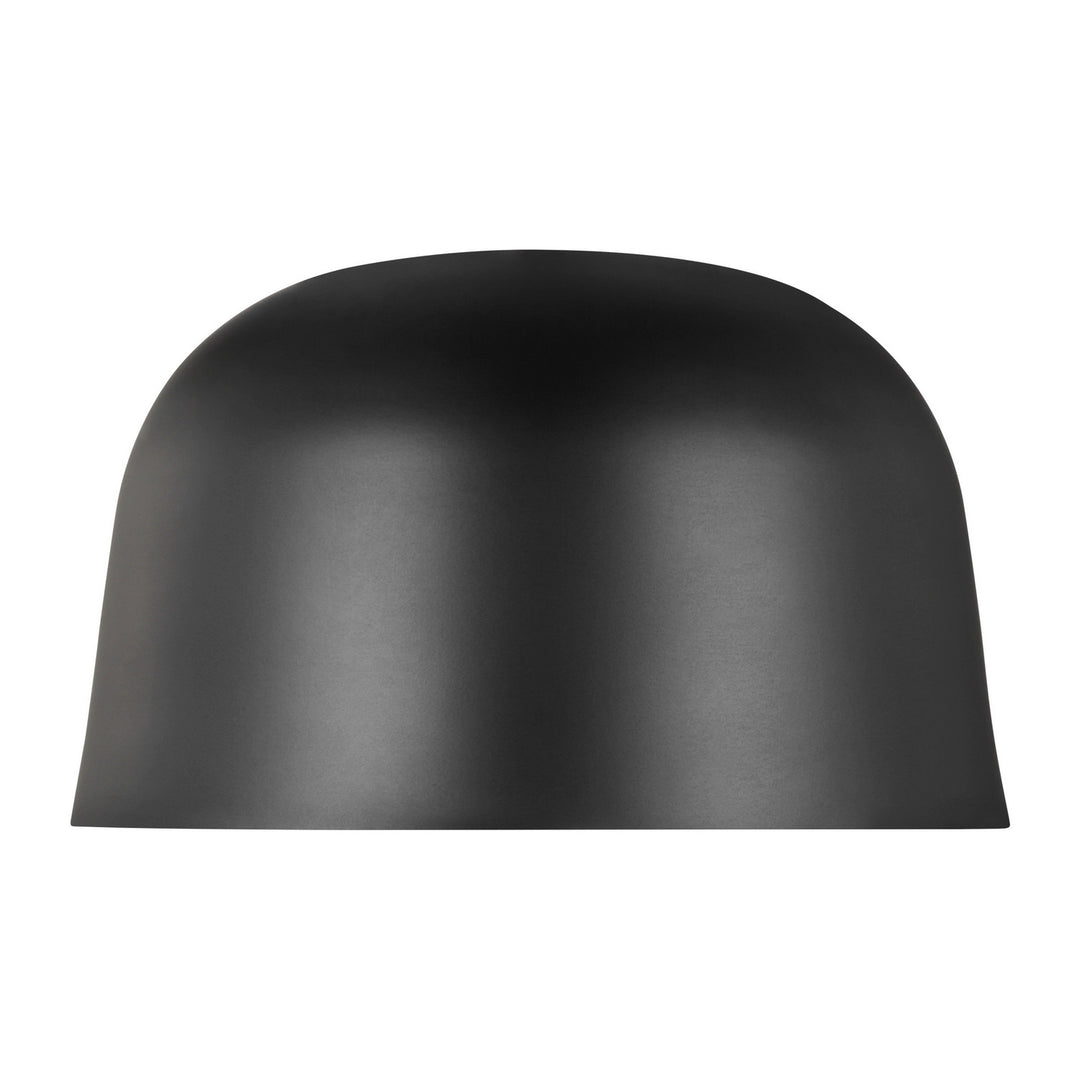 Visual Comfort Modern - 700FMFND15B-LED930-277 - LED Flush Mount - Foundry - Nightshade Black