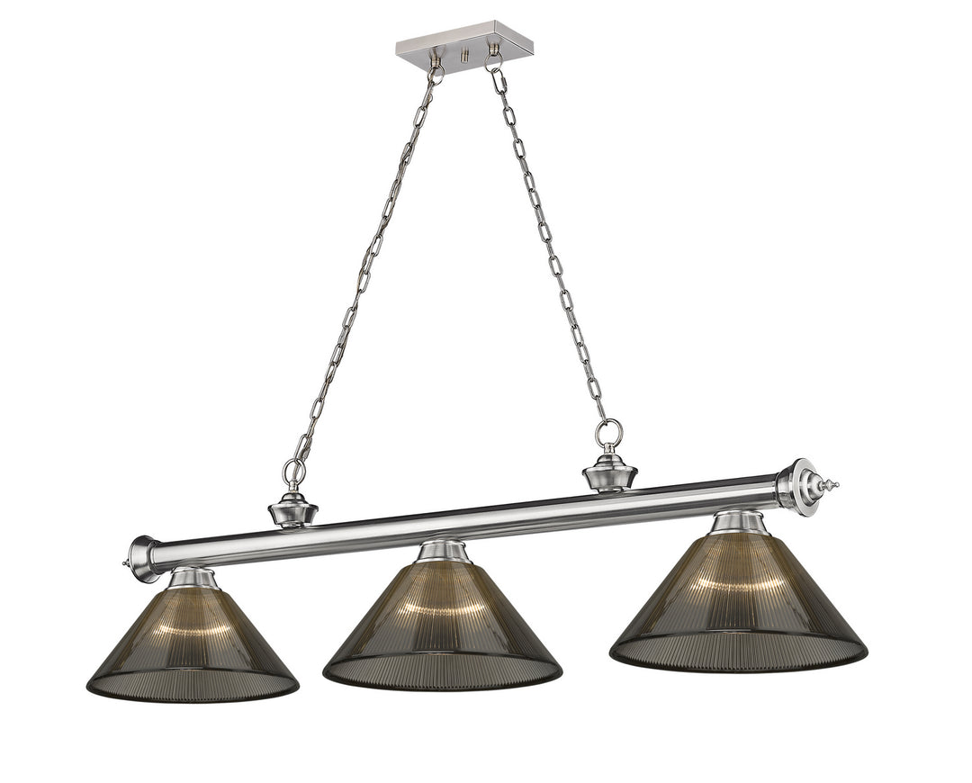 Z-Lite Canada - 2306-3BN-ARS - Three Light Billiard - Cordon - Brushed Nickel