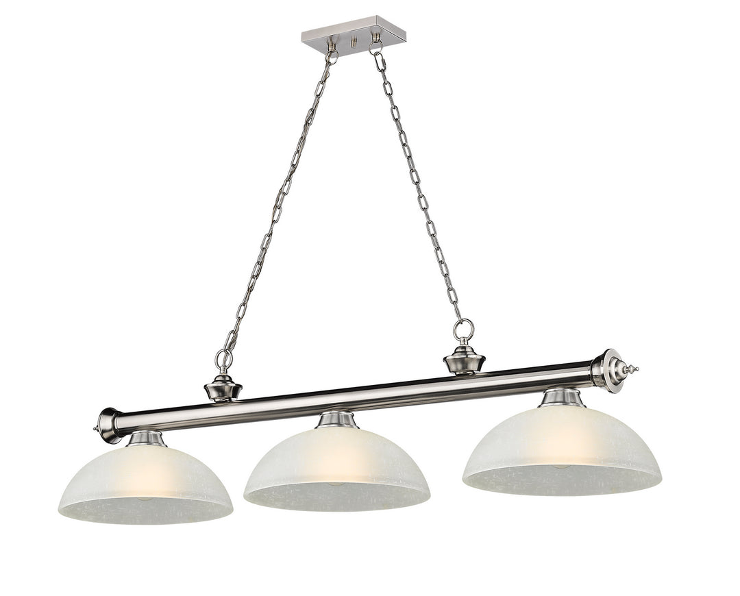 Z-Lite Canada - 2306-3BN-DWL14 - Three Light Billiard - Cordon - Brushed Nickel