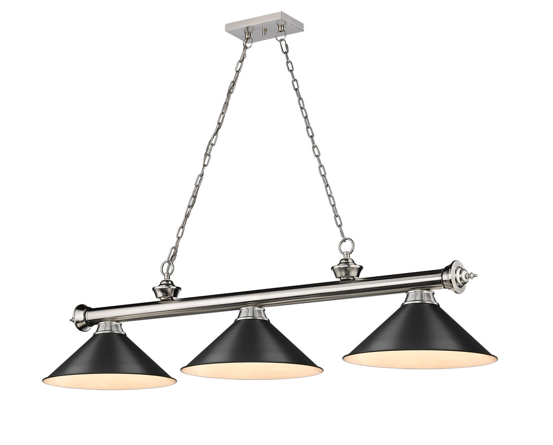 Z-Lite Canada - 2306-3BN-MB15 - Three Light Billiard - Cordon - Brushed Nickel