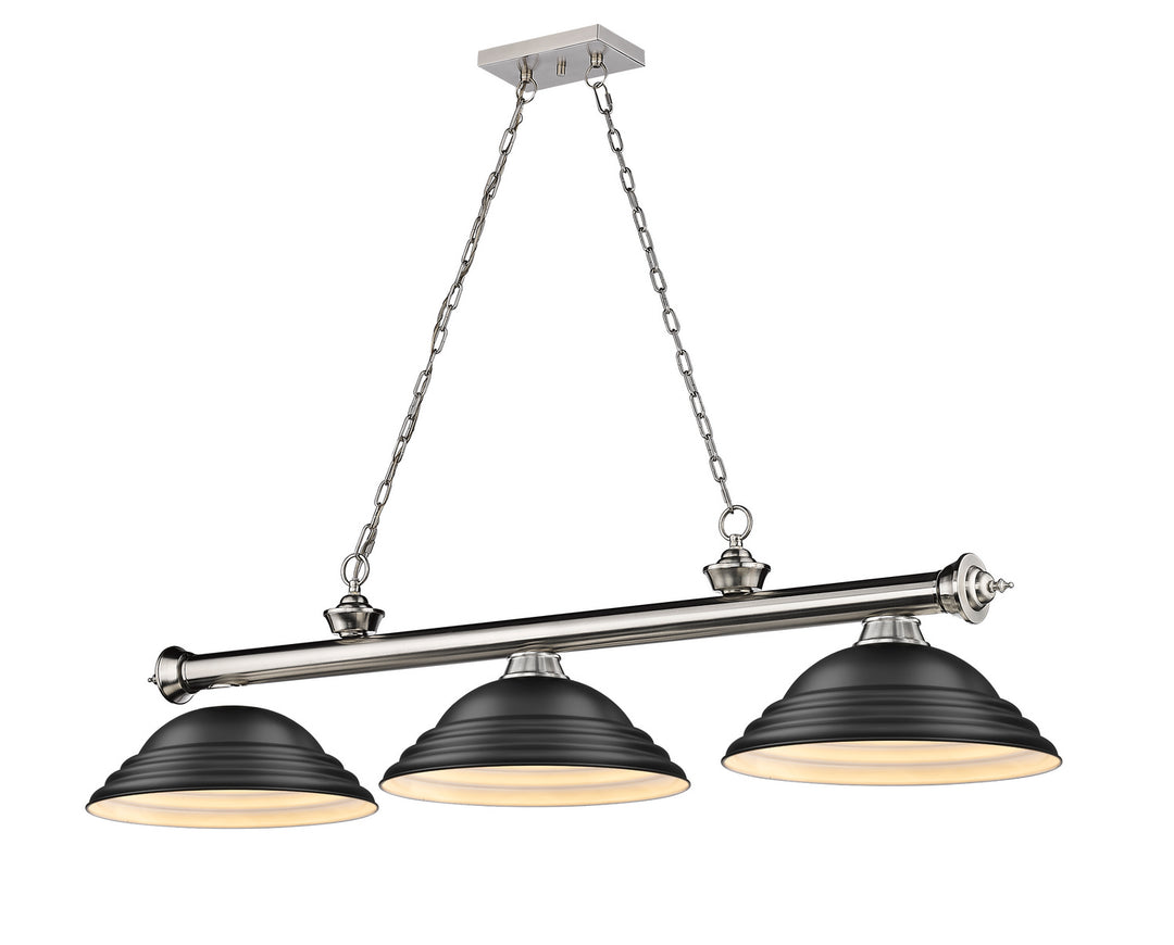Z-Lite Canada - 2306-3BN-SMB - Three Light Billiard - Cordon - Brushed Nickel