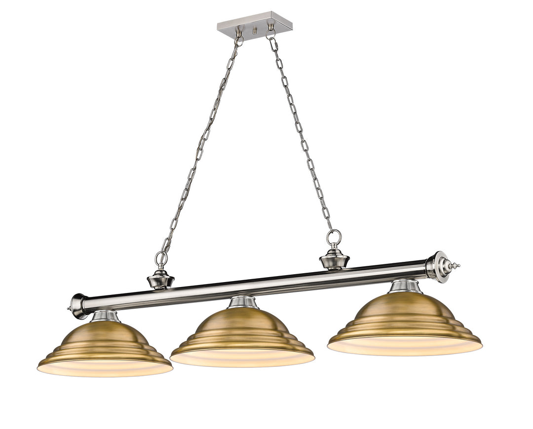 Z-Lite Canada - 2306-3BN-SRB - Three Light Billiard - Cordon - Brushed Nickel
