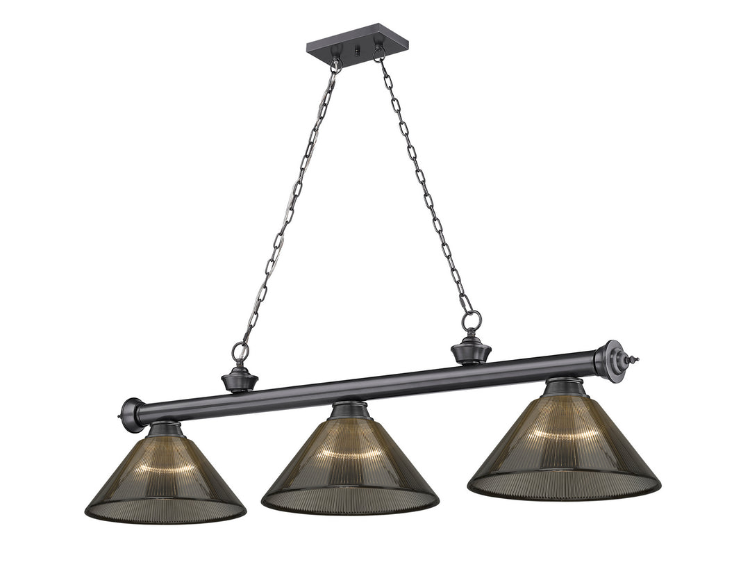Z-Lite Canada - 2306-3BP-ARS - Three Light Billiard - Cordon - Bronze Plate
